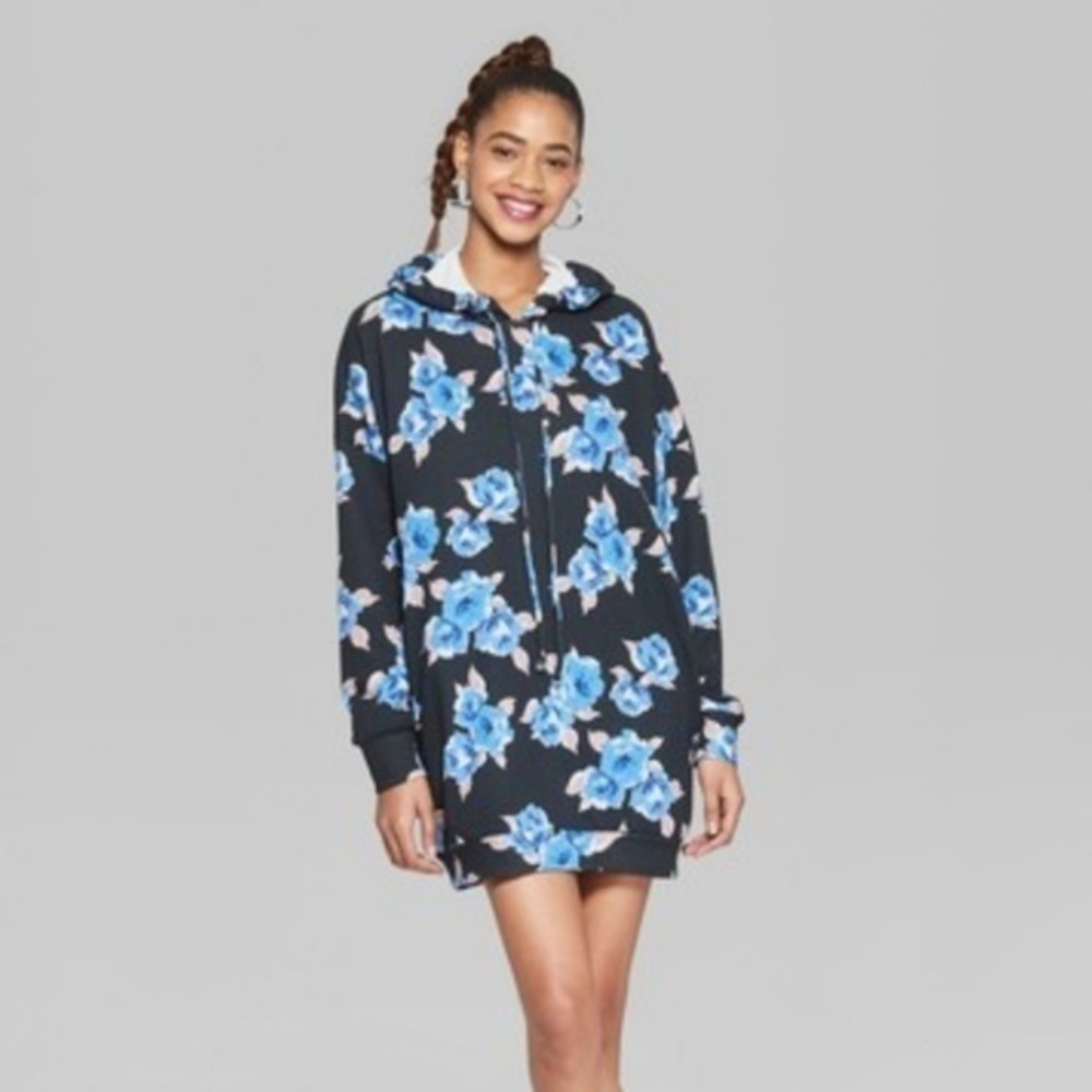 Wild Fable Floral Sweatshirt Dress